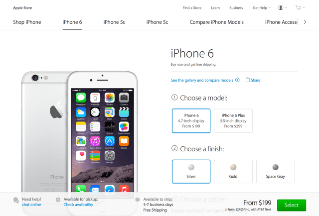 iPhone 6 Ship Times Improve Ahead of the Holidays