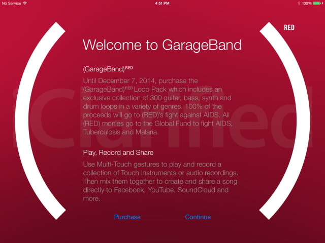 Apple Updates GarageBand With Limited Time (GarageBand)RED Loop Pack