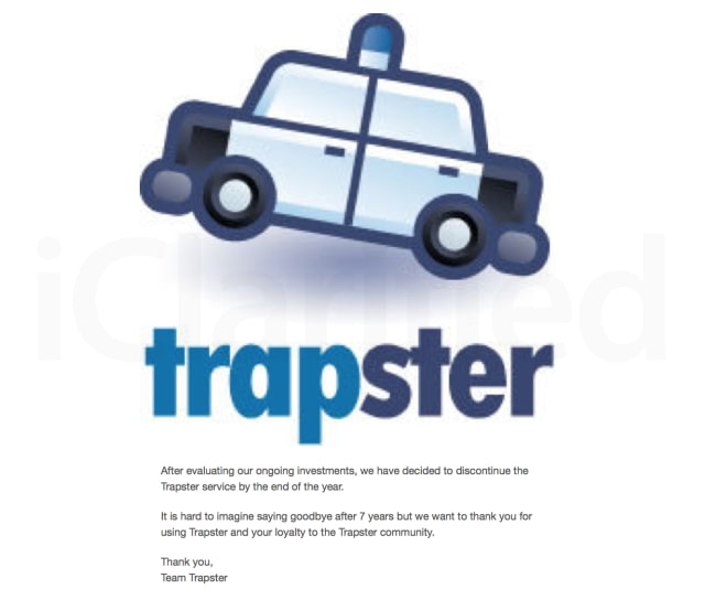 Trapster App Pulled From App Store, Service to Be Discontinued By the End of Year
