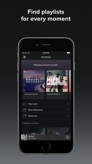 Spotify Music App Gets Optimized for the iPhone 6 Plus, Shows Top Tracks In Your Network