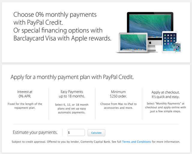 Apple&#039;s Online Store Now Accepts PayPal
