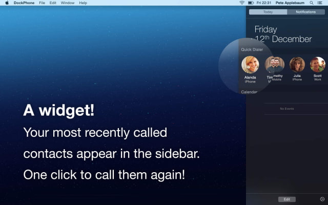 DockPhone Lets You Easily Make Phone Calls From Your Mac