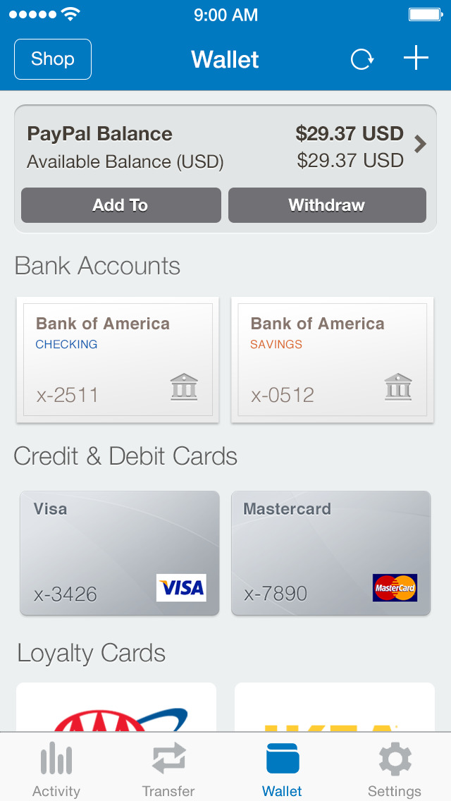 PayPal App For iPhone Gets Support for Gift Cards