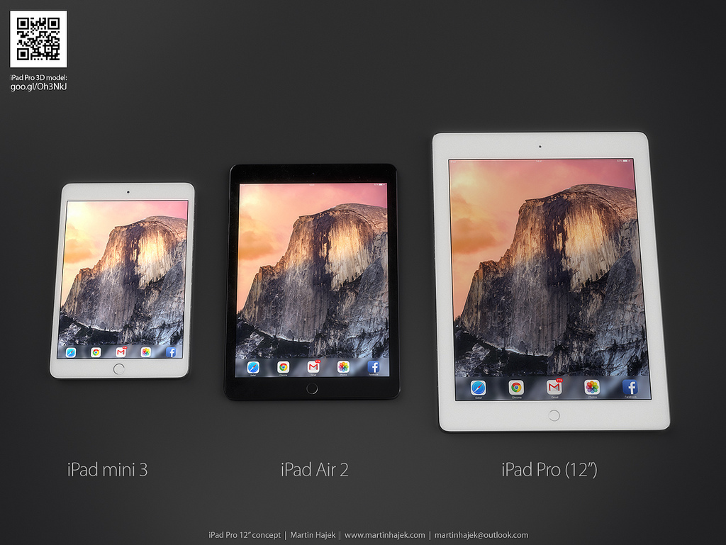 Concept Renders of the Rumored 12-Inch iPad and Stylus [Images]