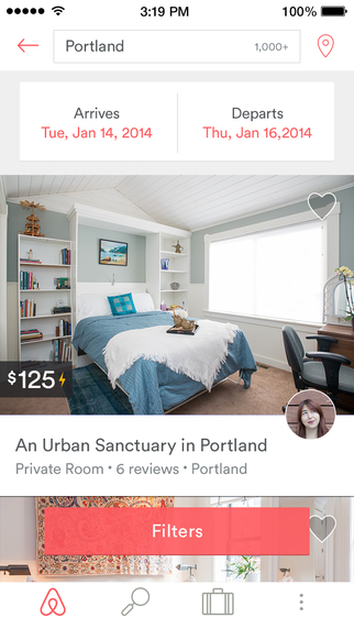 Airbnb 6.0 With Improved Search Filters Released for iPhone