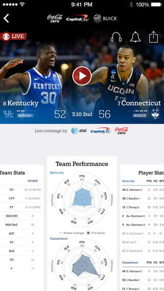 Watch the 2015 NCAA March Madness Tournament Live on Your iPhone, iPad