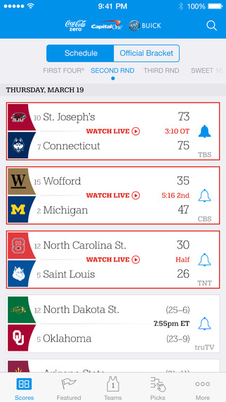 Watch the 2015 NCAA March Madness Tournament Live on Your iPhone, iPad