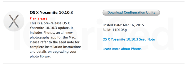 Apple Releases Fourth Beta of OS X Yosemite 10.10.3 to Developers