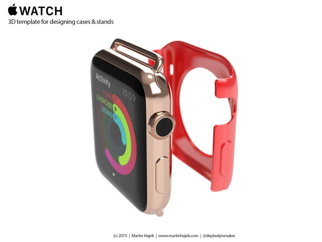 3D Template for Designing Your Own Apple Watch Case or Stand [Download]