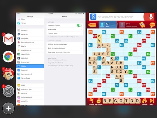 Multify Tweak Brings Side by Side Multitasking to iOS 