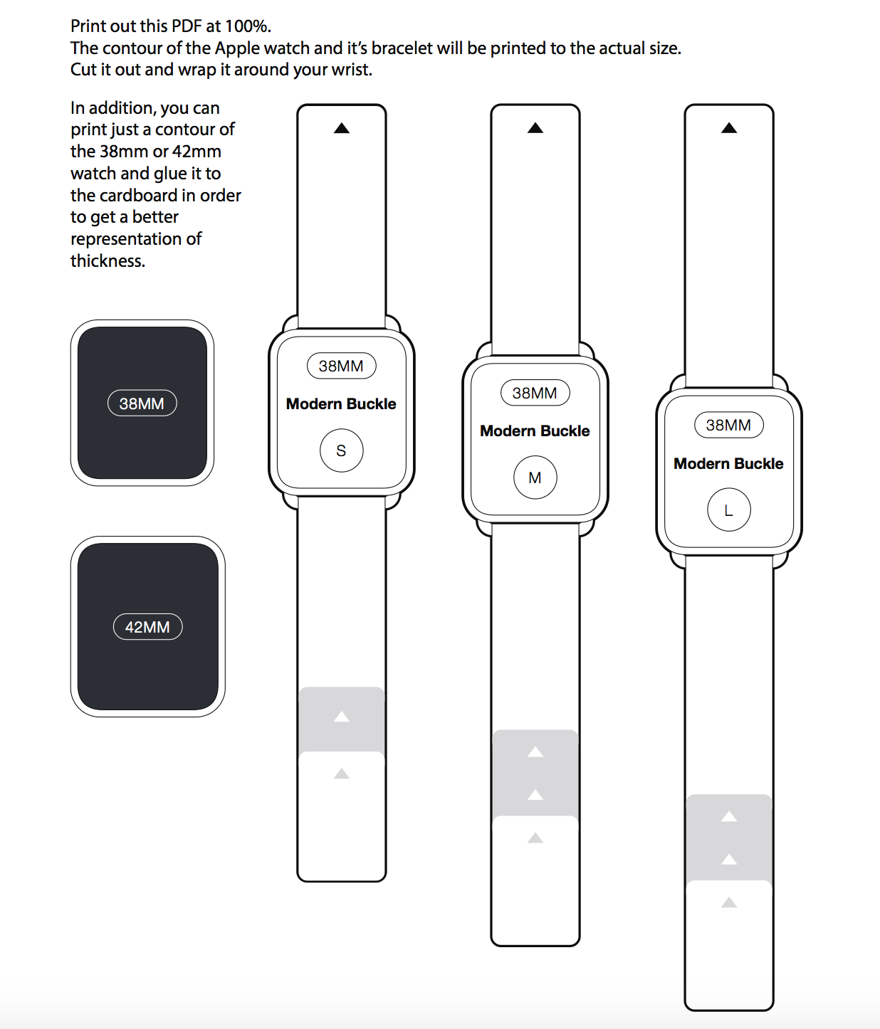 Still Not Sure Which Size Apple Watch or Band to Order? Print Out These Mockups