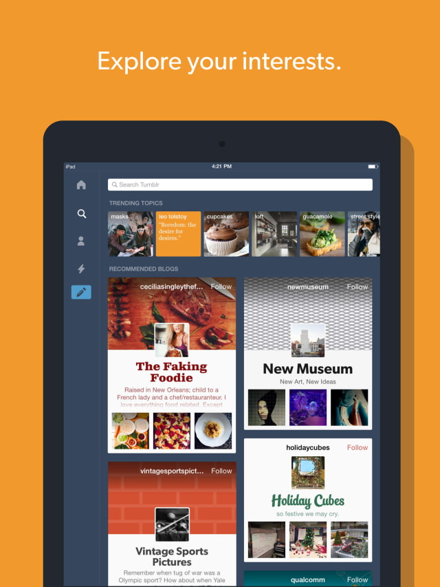 Tumblr 4.0 Released for iOS, Brings Ability to Create Blogs, Post Video from URLs, Much More