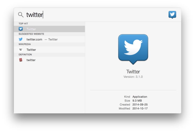 Twitter is Working With Apple to Add Tweets to Spotlight