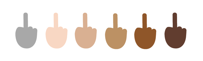 Microsoft Adds Middle Finger Emoji, Skin Tone Modifiers to Windows 10