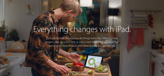 Apple Launches New &#039;Everything Changes With iPad&#039; Microsite