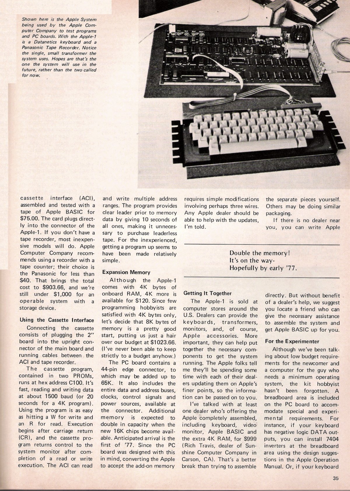 This is the First News Article Ever Written About Apple [Images]