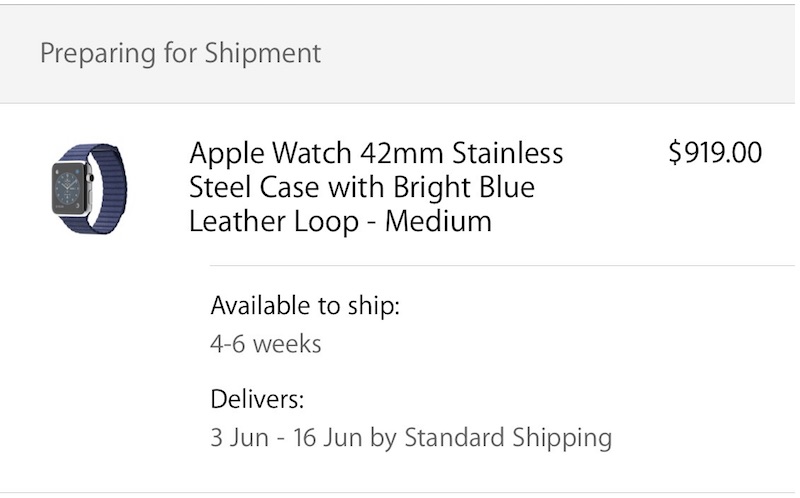 Apple Prepares to Ship Space Black, Leather Loop, Modern Buckle Apple Watch Orders