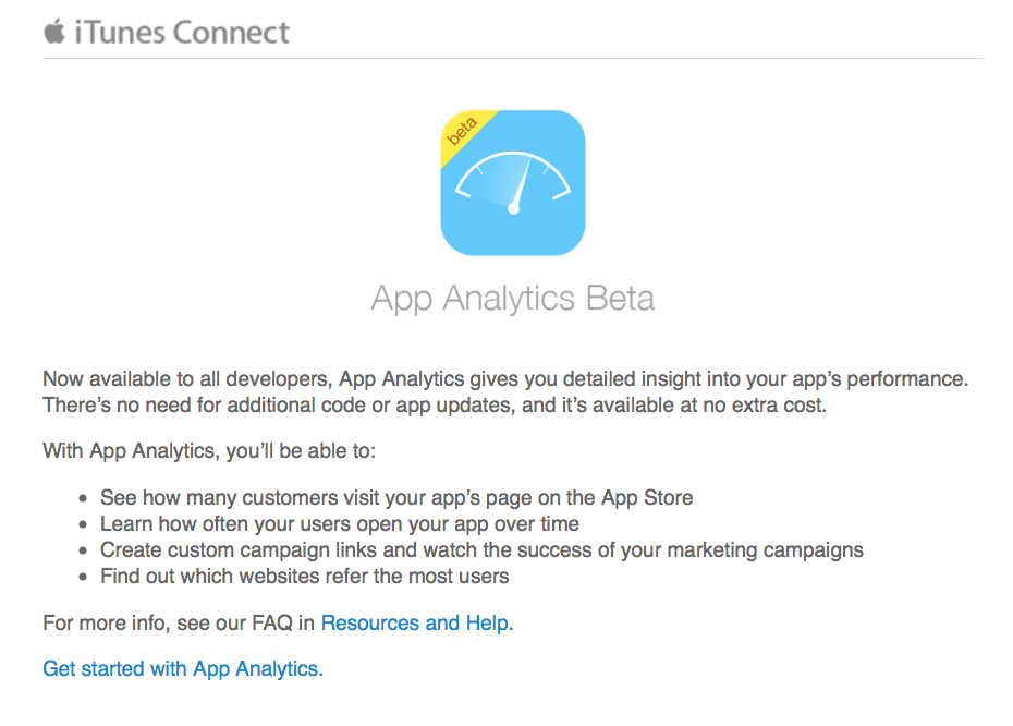 Apple Announces That App Analytics Are Now Available to All Developers