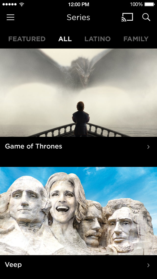 HBO GO App Gets New Design for Easier Navigation, Usability