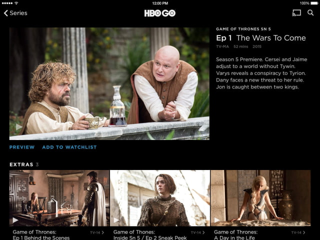 HBO GO App Gets New Design for Easier Navigation, Usability