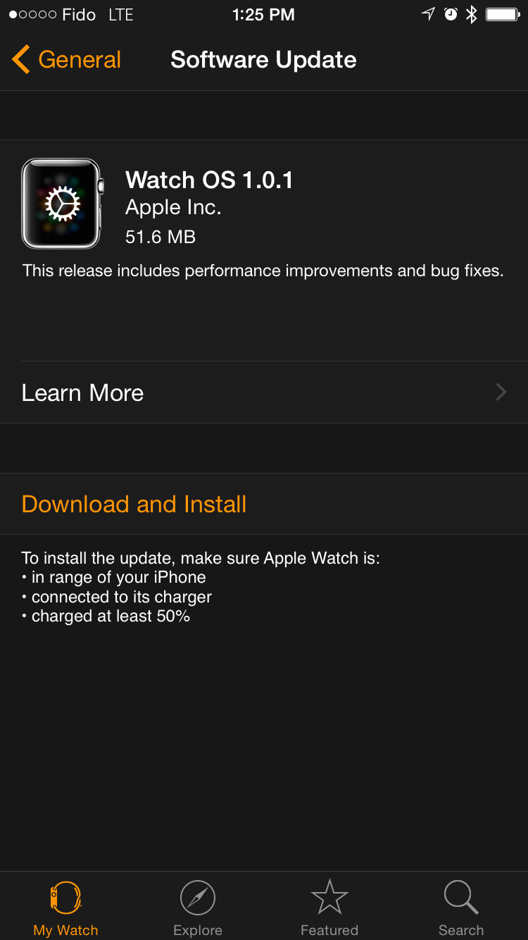 Apple Releases Apple Watch OS 1.0.1 With Updated Emojis and Performance Improvements