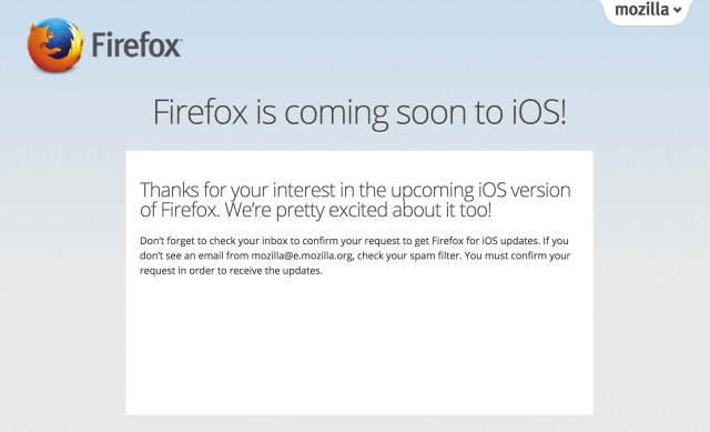 Mozilla is Recruiting Beta Testers for the iOS Version of Firefox