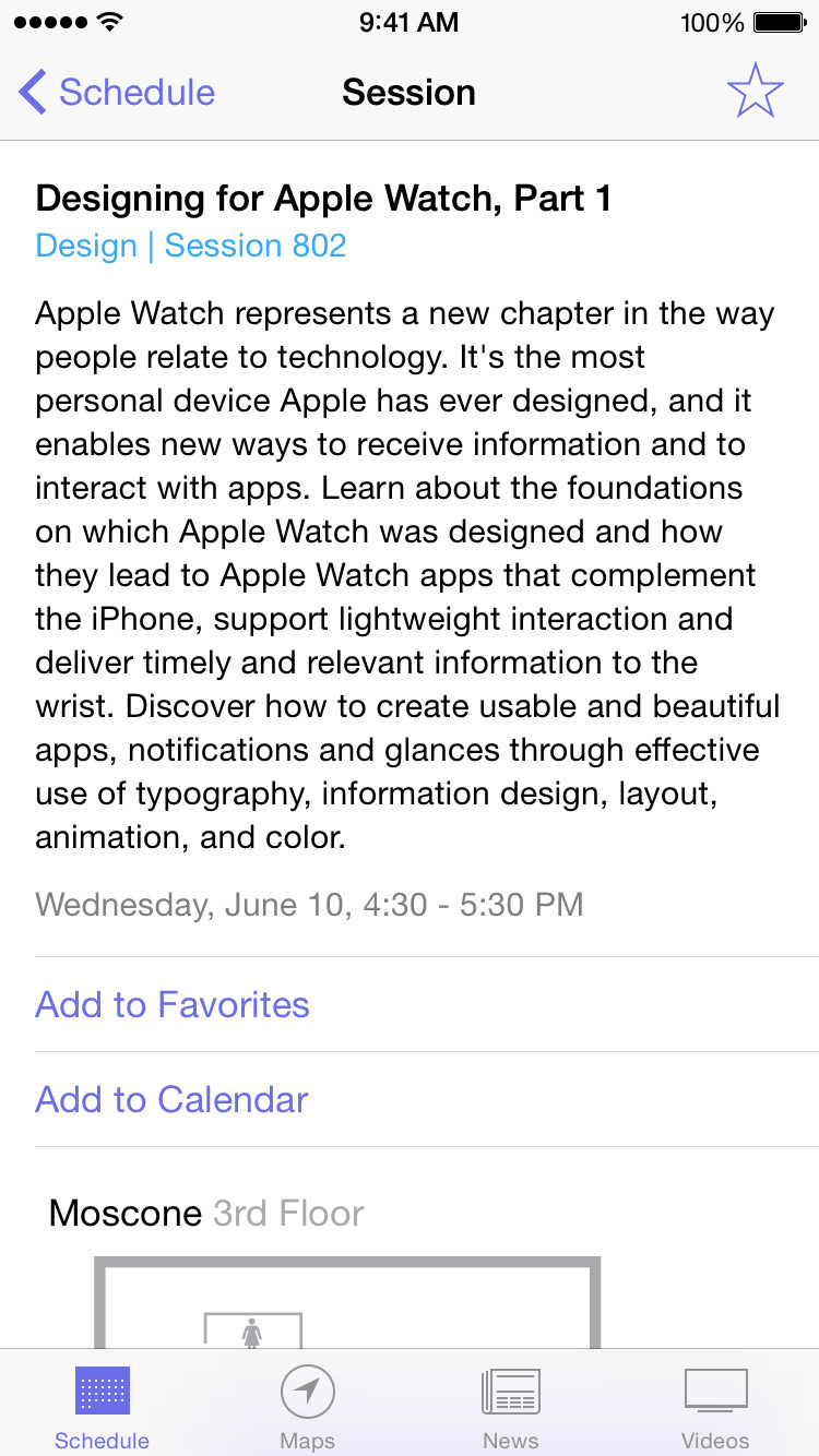 Apple Updates WWDC App With Apple Watch Support, 2015 Conference Information