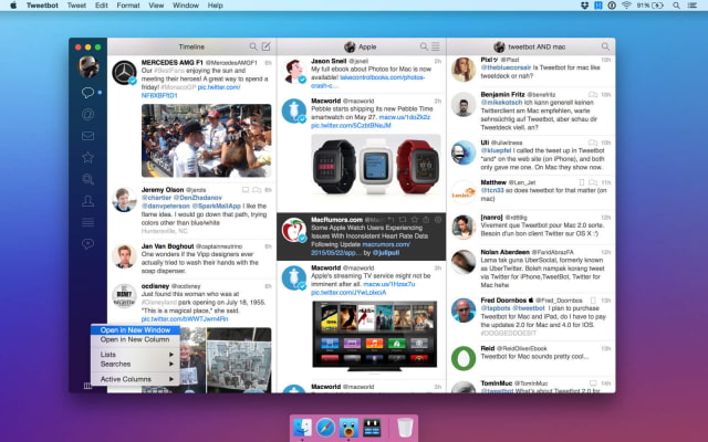 Tapbots Launches New Tweetbot 2 App for OS X Yosemite