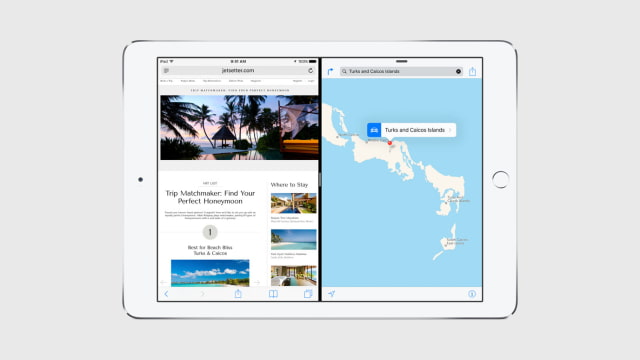 Apple Announces Slide Over, Split View Multitasking, Picture in Picture for the iPad