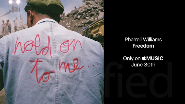 Pharrell Announces &#039;Freedom&#039; Will Be an Apple Music Exclusive