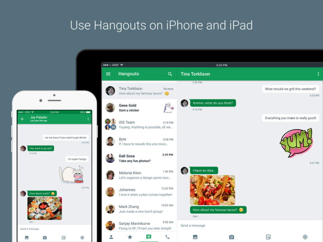 Google Hangouts 4.0 for iOS Brings Improved User Experience, New Attachments UI, More
