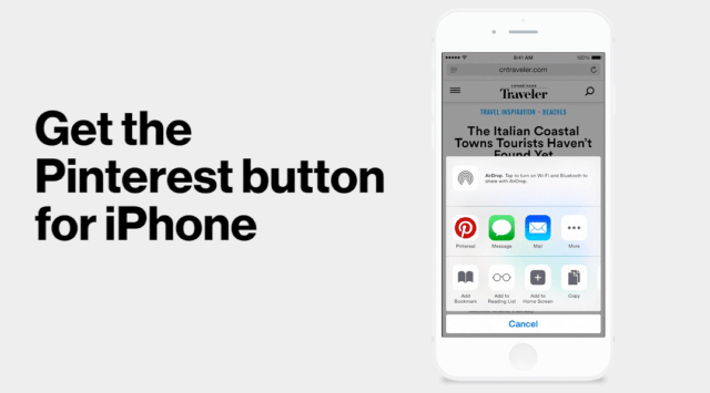 Pinterest Updates Its iOS Share Extension With a New Save Experience