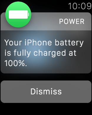 Power Sends iPhone Battery Life Notifications to Your Apple Watch