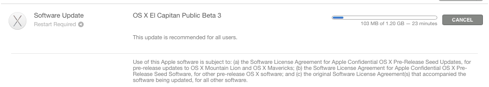 Apple Releases Third Public Beta of OS X El Capitan 10.11