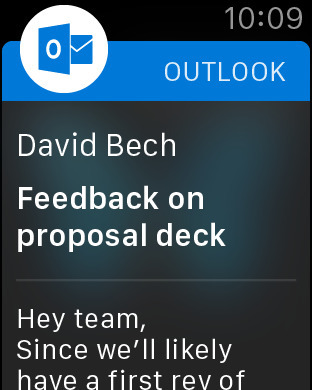 Microsoft Launches New Outlook App for Apple Watch