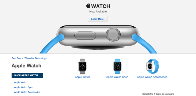 Best Buy Begins Selling the Apple Watch