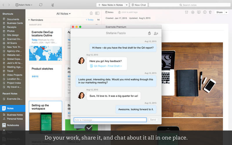 Evernote for Mac Gets Redesigned Sidebar, New Notebook View for Business