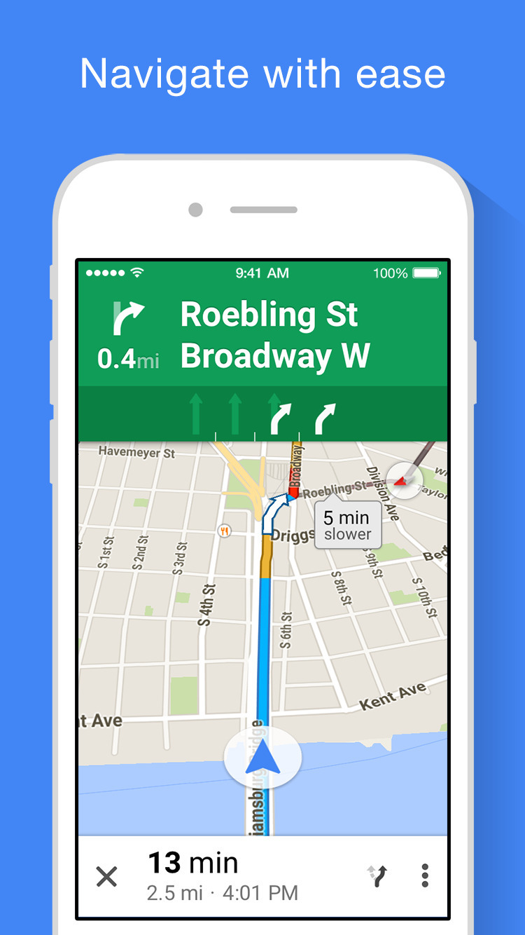 Google Maps App Gets Street View Thumbnails, Ability to View Custom Maps, More