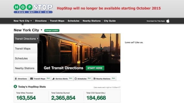 Apple to Shut Down HopStop Following Launch of Transit Directions in iOS 9