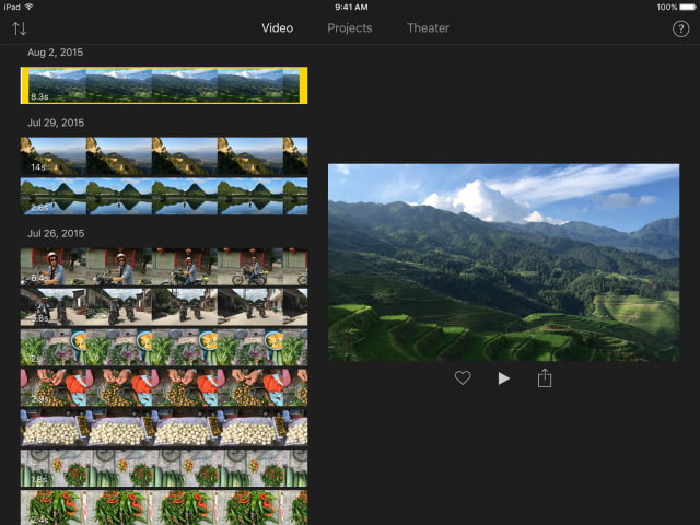Apple Updates iMovie for iOS With 4K Support, 3D Touch, Keyboard Shortcuts, Much More