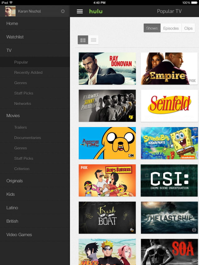 Hulu App Gets Updated With Picture in Picture Support for iOS 9