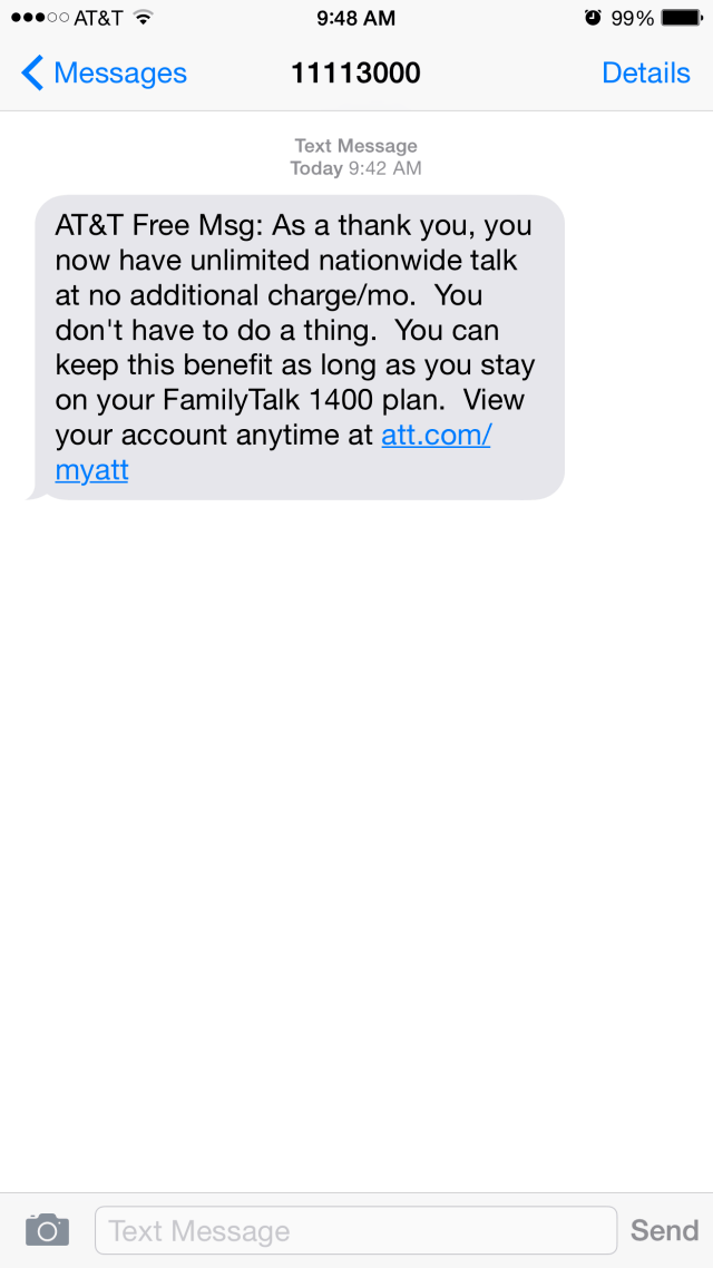 AT&amp;T Upgrading Legacy Nation Talk and Family Talk Plans with Unlimited Minutes