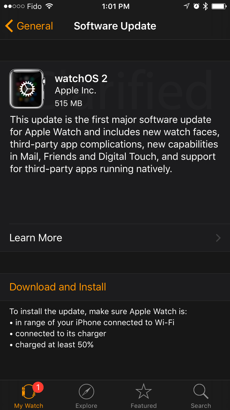 Apple Releases WatchOS 2.0 for Apple Watch