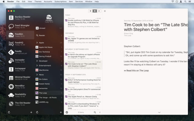 Reeder 3 Gets Support for OS X El Capitan With Updated UI, Sharing Extensions, More