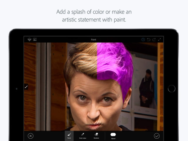 Adobe Photoshop Fix Gets iPad Pro, Apple Pencil, iOS 9 Split View Support