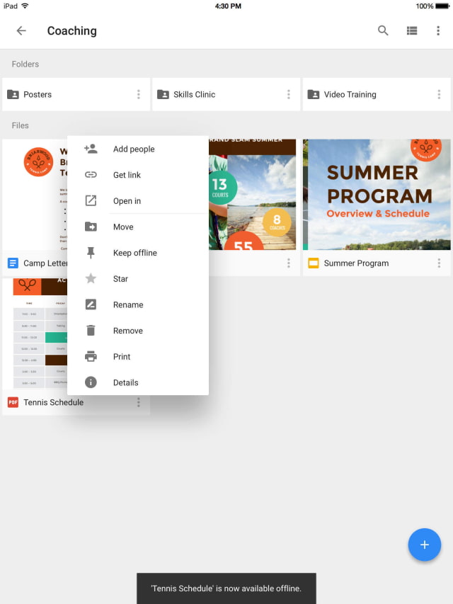 Google Drive App Gets Support for Playing Audio Files, Reverse Sort, More