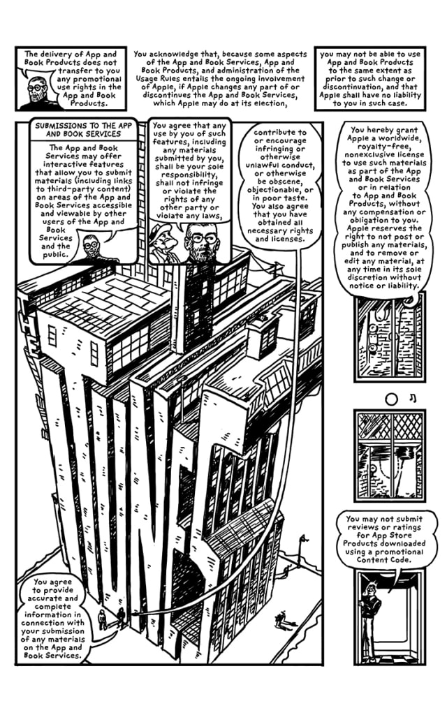 The iTunes Terms &amp; Conditions as Graphic Novels Starring Steve Jobs [Comic]