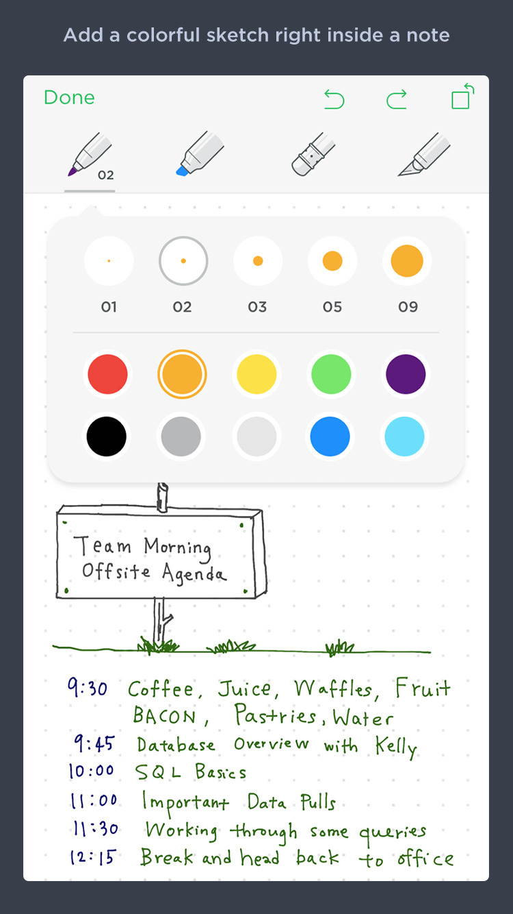 Evernote App Gets Support for iPad Pro, Apple Pencil, Multitasking on iPad, Colorful Sketches