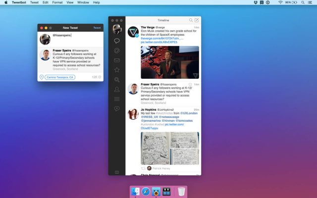 Tweetbot for Mac Gets Full Screen and Split Screen Support in OS X 10.11 El Capitan