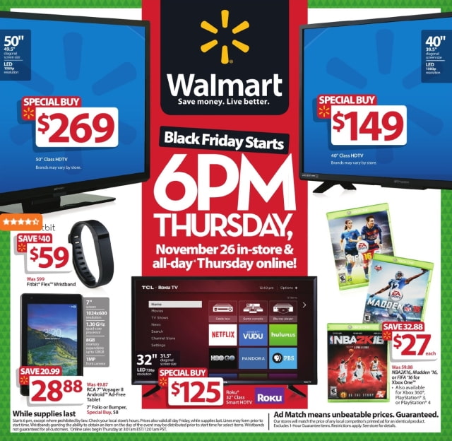 Walmart Black Friday Deals: iPad Air 2 $399, Beats Studio Headphones $169, More [Flyer] - iClarified